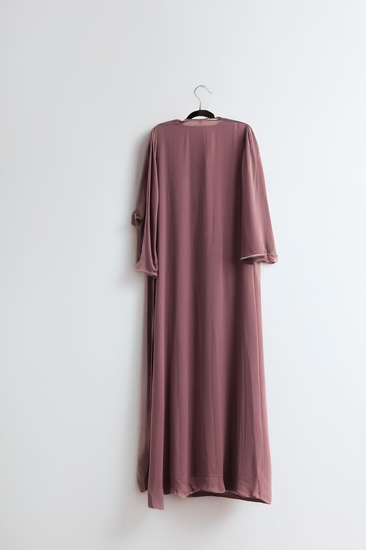 Zahra Rosewood Embellished Abaya